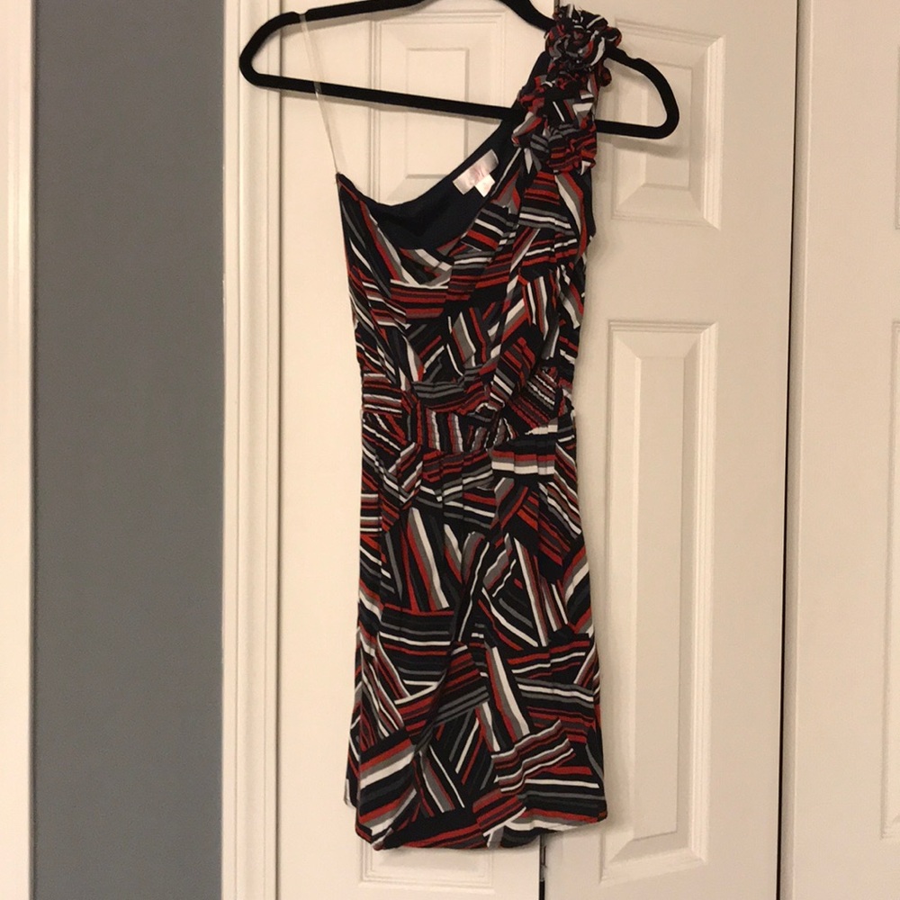 One should multi-colored dress